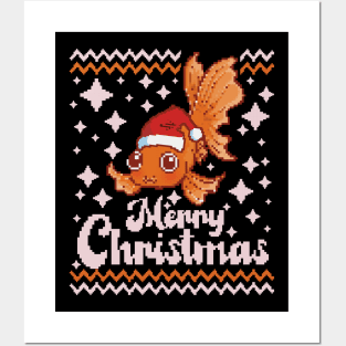 Goldfish Christmas Posters and Art